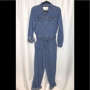 Anthropologie Pilcro and the Letterpress Denim Jumpsuit Coveralls M